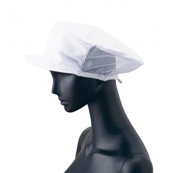 ツバ付婦人帽子メッシュ付 G-5004 ホワイト SBU07 1個