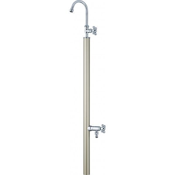 フィーノスタンドII 2口 左右仕様 シャンパンゴールド W43×H1118(1443)×D43mm 602931110 1台