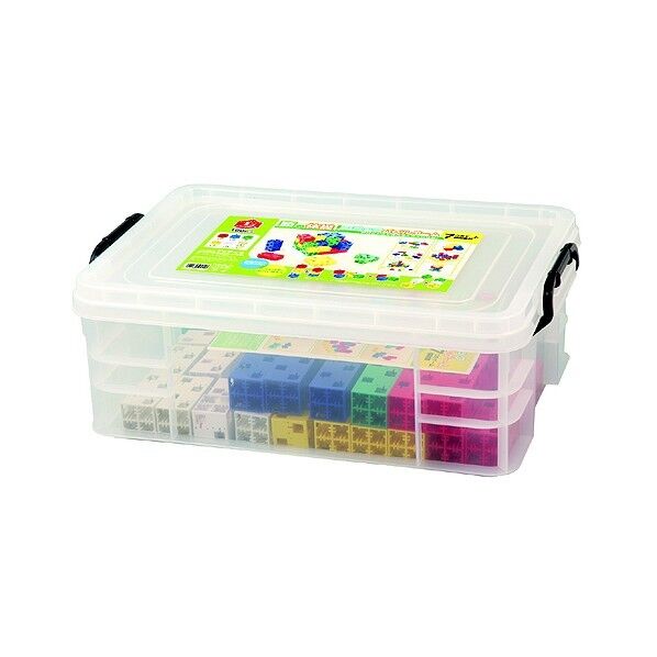 頭の体操！ブロックパズルゲーム 基本四角:W20×H20×D20mm、冊子:297×210mm(A4)530×187×358mm 151455 1個