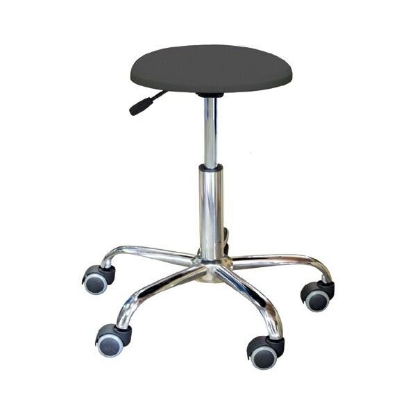 ブランチクッションスツール ブラツク/クロムメツキ BRC-4659 1P