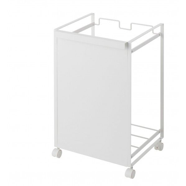 目隠し分別ダストワゴン タワー 2分別 ホワイト 4330 1個