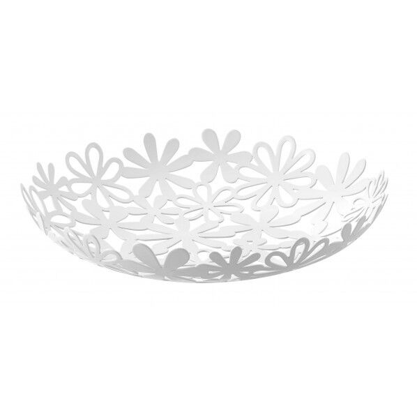 フラワーバスケット ホワイト 6973 1個