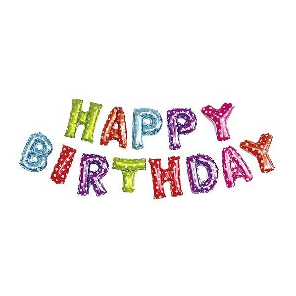 バースデーバルーン カラフル