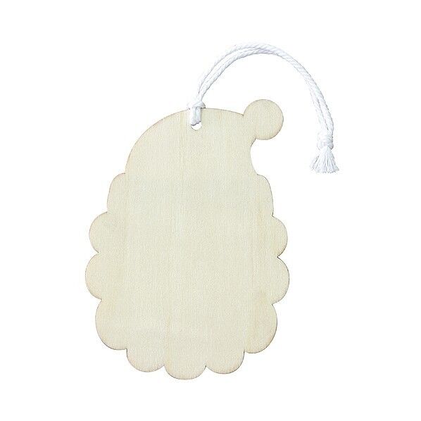 木製オーナメント サンタクロース 136×97×厚2.4mm 70338 1個