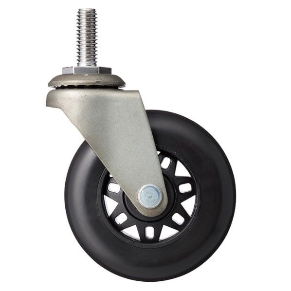 ヴィンテージ スパイラルキャスターストッパー無し シルバー Φ75mm HDR75VSP 1セット