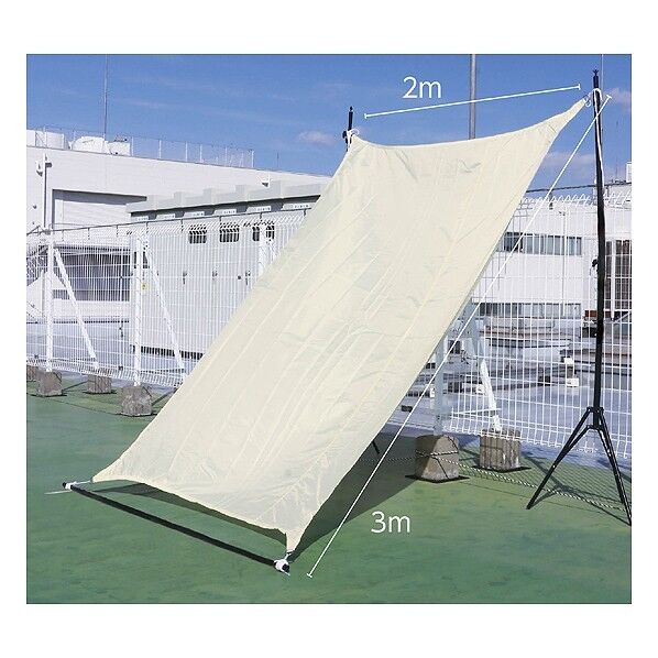 ATサンシェード クリーム サンシェード:3×2m、ひも:約2.2m 51502 1個