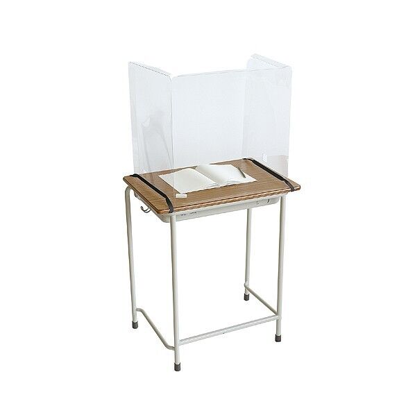 ●学校机 飛沫防止ガード 高サイズ 組立時500×400×600mm 51340 1個