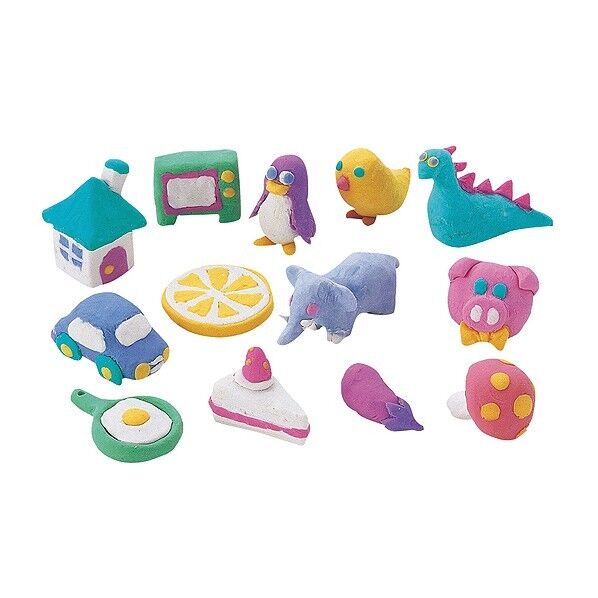 ねんど消しゴム B(5色6本組)