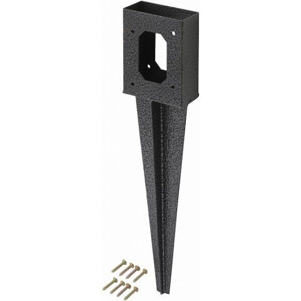 2×4材 固定金具 地中杭 ハンマートーン 約幅9.6cm×奥行4.5cm×高さ42.2cm TKP-20 1個