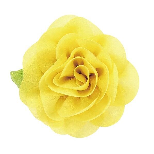 コサージュバッジ イエロー 約100×90×35mm 75026 1個