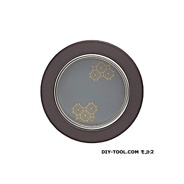 平面蛇ノ目 亀甲 天銀 黒 大 S-310 1個