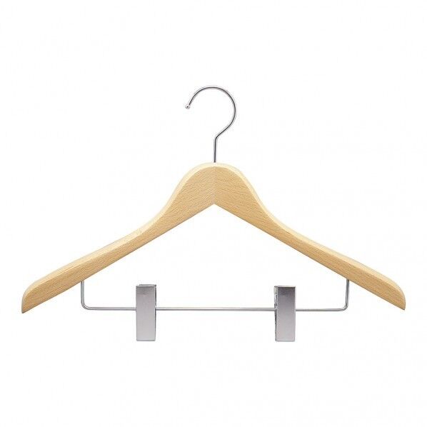 木製ハンガー SHJR-42/25V クリア ピンチ VHV3001 1個