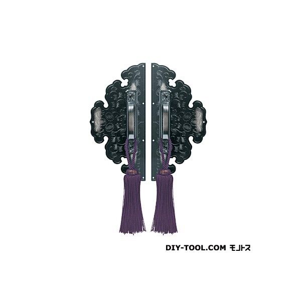 ツキエス 菊唐草前飾 取手房付 5寸 銀古美 TS-248 1個...