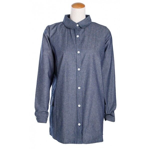 農家さんチュニック シャンブレー(ネイビー) M NS-520 1着