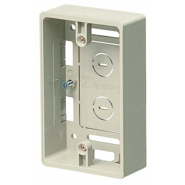 モ-ルスイッチボックス浅形 カベ白 モールスイッチボックス MSB-1SW 1個