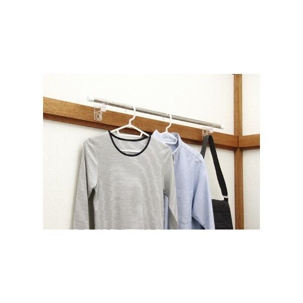 ポールフック&ステンレスポール フック/9.2×4.7×6cm ポール/直径3.1cm×58(2本)、85(3本)、112cm(4本) 1個