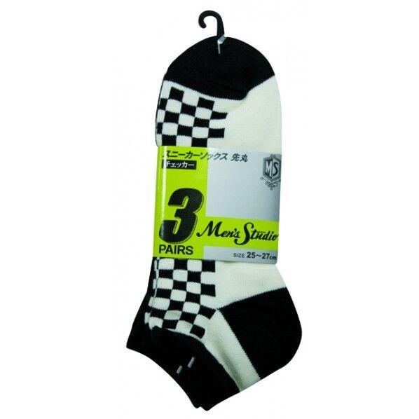 スニーカーソックス 先丸 3P