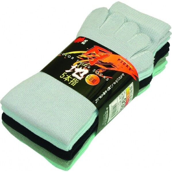 カラー5本指 厚地 フリー 935 5足