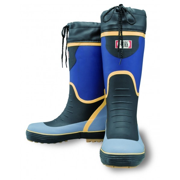 安全カラーつや消ブーツ ネービー 24.0cm JW-740 1