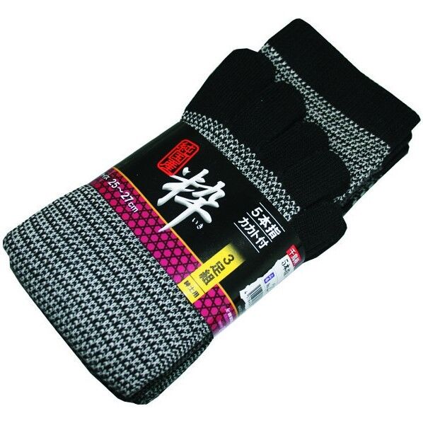 純国産 粋 5本指 カカト付3P フリー 255 3足