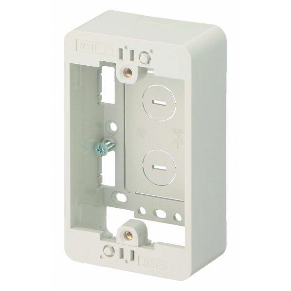 モール用スイッチボックス 1コ用 ホワイト W74×D38×H120.5ミリ MSB-F1W 1個