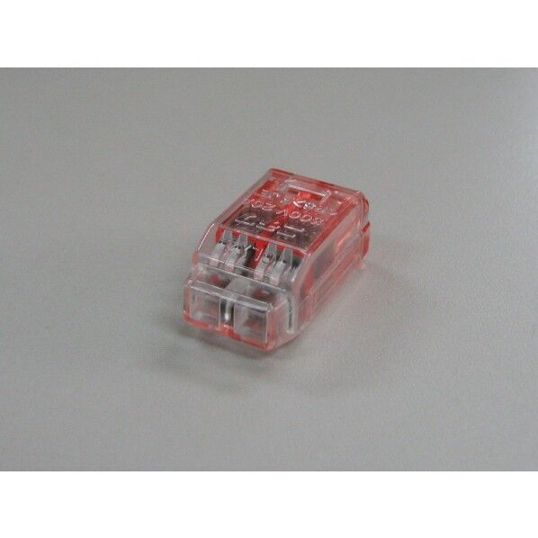 クイックロック 差込型電線コネクタ2極用 10個入り レッド 電材パーツ QLX-2 10 10個