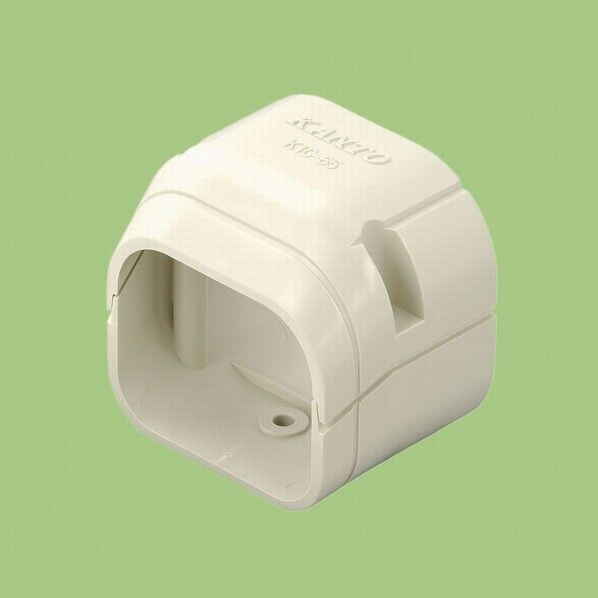 エアコン化粧カバー端末 77タイプ アイボリー エアコン配管用 KTC-75I 1個