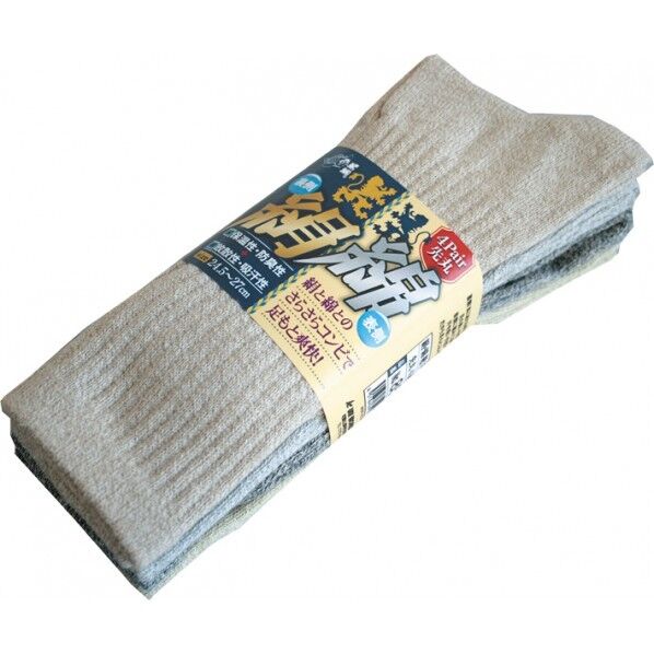 絹綿靴下 モク 先丸 4P フリー 851 4足