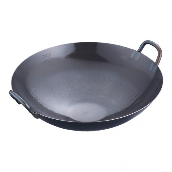 ブルーテンパーハンマー中華鍋