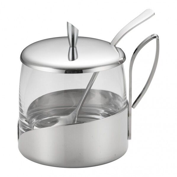 ガラス製シュガーポット No8078 PJY53 1個