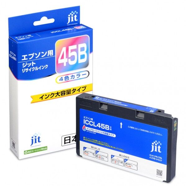 エプソン EPSON ICCL45B対応ジットリサイクルインクカートリッジ 4色カラー