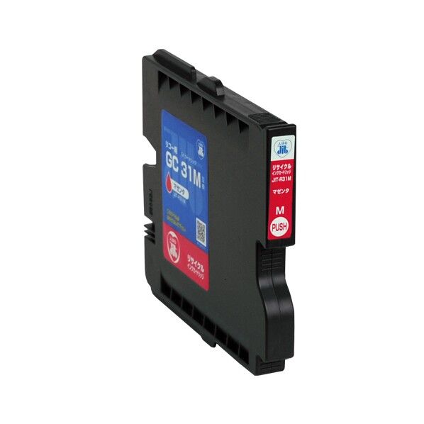 リコー RICOH GC31M対応ジットリサイクルインクカートリッジ マゼンタ JIT-R31M 1個