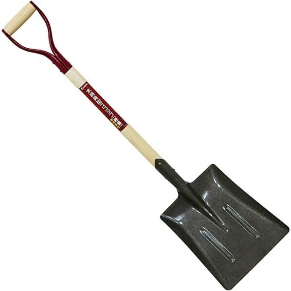 木柄角型スコップ 補強溝付 軽量 TK-5 1個