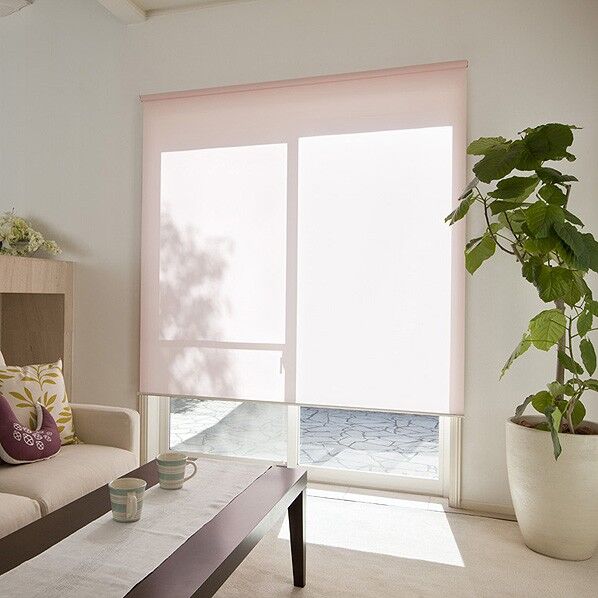 ロールスクリーン遮光2級 ピンク