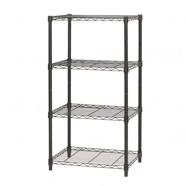 ネーロ スチールラック4段6012 ブラック NERO-6012 BK 1台