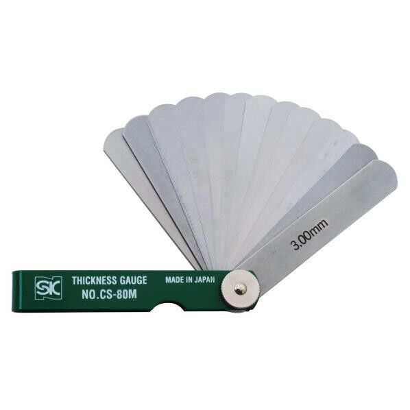 シクネスゲージカラースリーブタイプ 13組 75mm 緑 CS-80M(緑) 1点