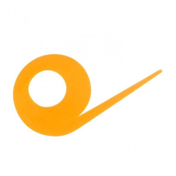 フリースライド カスタムネクタイ スパイラルカーリーショート SE182 ブライトオレンジ SE182-1 1個