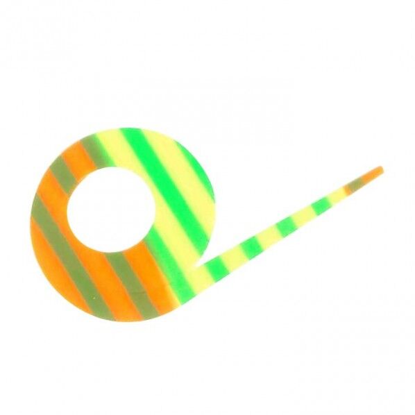 フリースライド カスタムネクタイ スパイラルカーリーショート SE182 トリプルチャートゼブラ SE182-8 1個