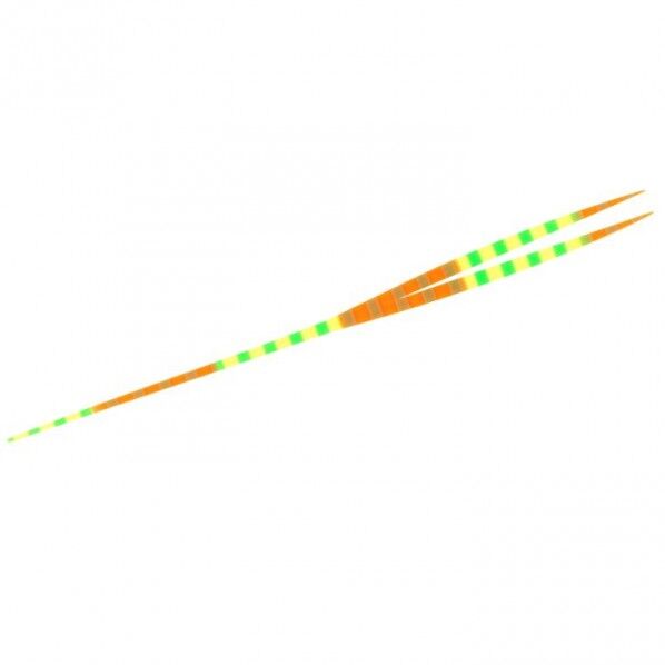 フリースライド カスタムネクタイ ツインストレートショート SE183 トリプルチャートゼブラ SE183-8 1個