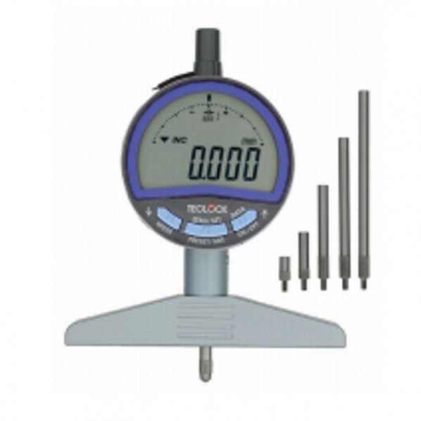 テクロック デジタルデプスゲージ(最小表示量0.001mm Φ3.2鋼球測定子タイプ)(受注生産品) 375g DMD-2150A 1台...