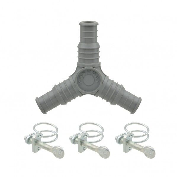 ホース分岐接手セット 内径15ミリ・18ミリ バンドつき