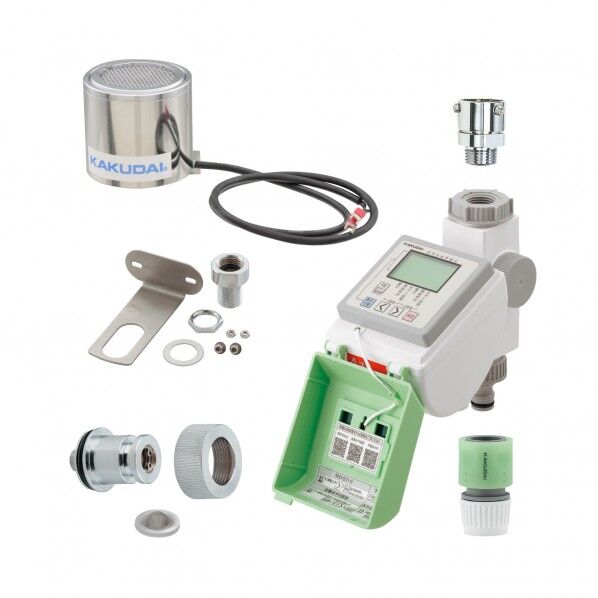 カクダイ ソーラー発電潅水コンピューター 自動散水タイマー 凍結防止エレメント・雨センサーつき GA-QE015 1個...