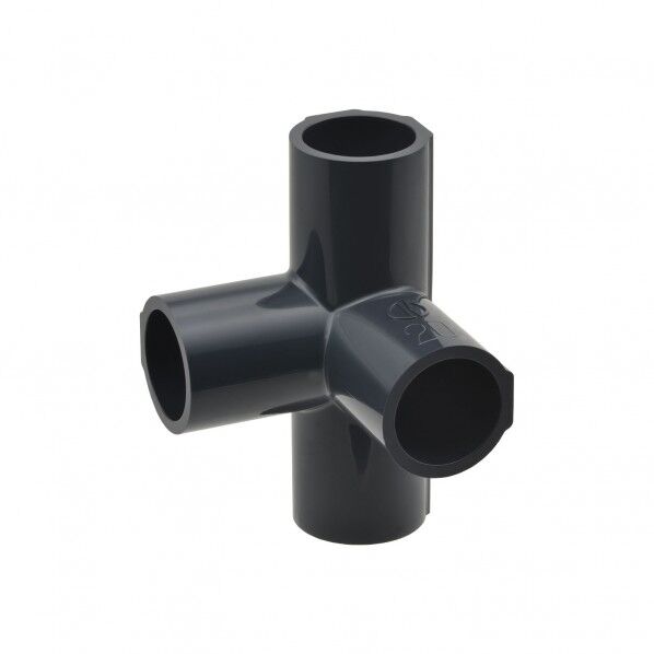 GAONA 四方接手 呼20 塩ビ管 GA-QJ010 1個...