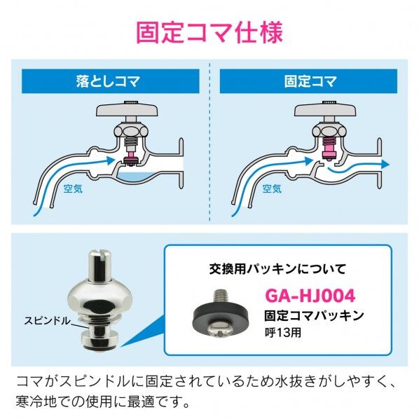 カクダイ(KAKUDAI) GA-HG043 D式止水栓上部 呼13用 固定コマ 交換用
