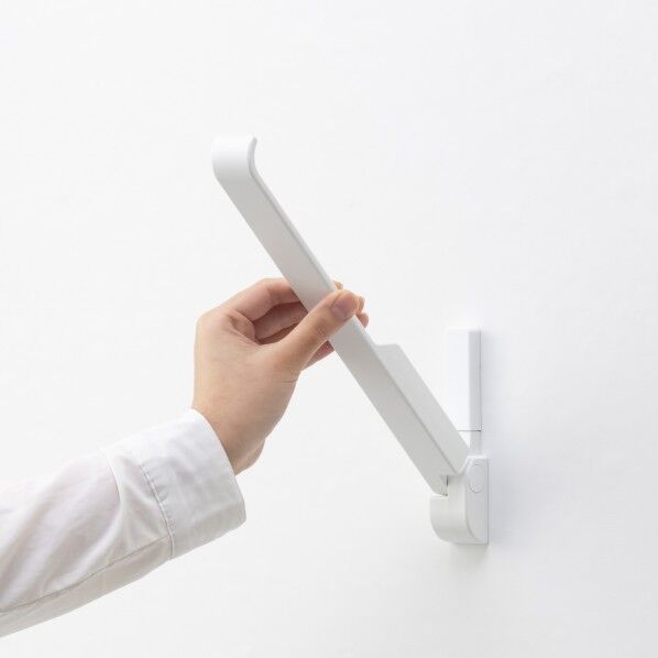 ナガエ 室内物干し 壁面取付け fuu ホワイト ホワイト NS-IMCA01-WH 1組