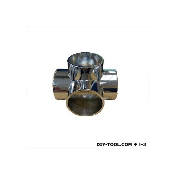 四方エルボ 38回転止ネジ付 クロームメッキ色 38mm 28419 1個