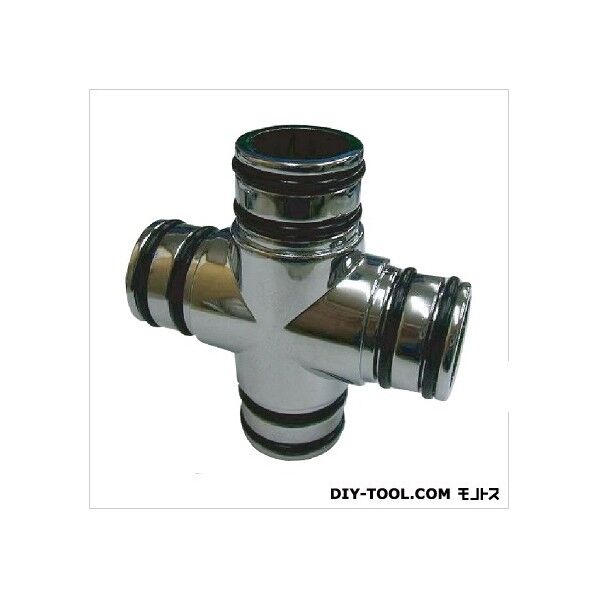 クロスジョイントパッキン付 クロームメッキ 25mm 28209 1個