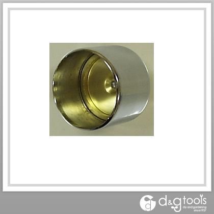 真鍮クロームパイプ2重ソケット13 クロームメッキ・生地 φ12.7mm用 30133 1個