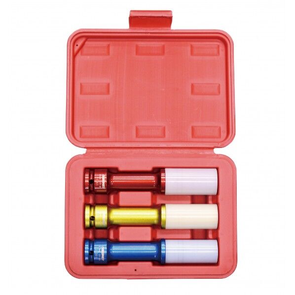 1/2DR ホイルナット用インパクトソケットロング3本セット