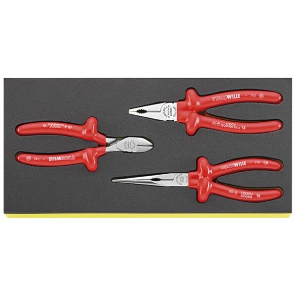 絶縁プライヤーセット (96838770) TCS 6501-6600/3 1点